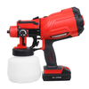 550W pistolets électriques sans fil 800ML éclairage pulvérisateur de peinture clôtures murales en bois outil de peinture