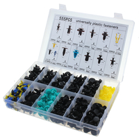 555 Pcs Voiture En Plastique Attache Clips Enlèvement Pince Pare-chocs Fender Porte Garniture Panneau Rivet Retenue Univ