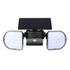 56 LED Projecteur orientable de jardin pour capteur de mouvement à double tête solaire
