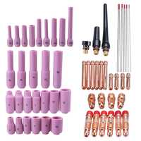56 Pcs TIG Kit de Torche de Soudage Buse Collet Corps Tasse WP17 WP18 WP26 WT20 Tungstène