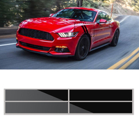56x10 cm Mudguard Hash Stripes Stickers Graphise voiture vinyle autocollant pour FORD MUSTANG 2015-2016
