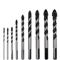 5/7/9 / 10Pcs 3-12mm embout de verre Twist Spade Foret Triangle Bits pour carreaux de céramique béton verre marbre