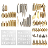 57PCS Trousse à outils de chauffage au bois Artisanat Soudure Pyrogravure Art Pen Laiton