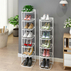 5/8 couches chaussures de fer étagère support organisateur support support de stockage de bureau à domicile