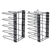 5/8 niveaux cuisine étagères de rangement organisateur pan ustensiles de cuisine couvercle couvercle garde-manger suppor