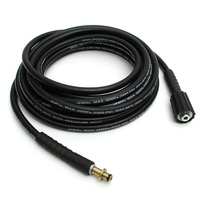 5800PSI 40MPa 7.5m 1/4 pouce Remplacement du tuyau de la rondelle de pression W / 22mm raccord dextrémité de pompe