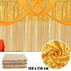 59x82 Sequin Table Rideaux en tissu Décor de fête de mariage Photographie Fond