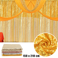 59x82 Sequin Table Rideaux en tissu Décor de fête de mariage Photographie Fond