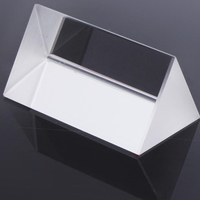 5cm triple triangulaire prisme physique enseignement lumière spectre verre optique