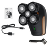 5D 2500 tr / min hommes rasoir électrique USB Rechargeable étanche barbe rasoir dissolvant tondeuse