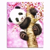 5D Panda diamant bricolage couture kit de point de croix broderie peinture pour la décoration intérieure