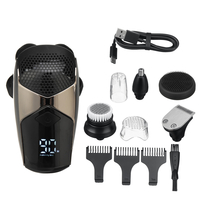 5 en 1 6D rasoir électrique rotatif rasoir à tête chauve Rechargeable IPX7 étanche LED affichage