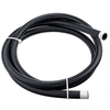 5FT AN4 / AN6 / AN8 / AN10 Tuyau de carburant de voiture Ligne de gaz dhuile Nylon Acier inoxydable Tressé Noir