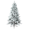 5FT Festive Decoration Flocked Tree Christmas Tree Suitable For Christmas New Year Wedding Party Home Christmas Indoor O