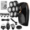 5In1 7D Rasoir Électrique Barbe Rasoir USB Rechargeable Tête Chauve Rasoir Pattes Tondeuse Nez Cheveux