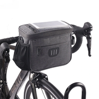 5L Bicycle Handlebar Bag Large Capacity Waterproof Phone Case Holder 6.7 Inches Touchscreen Cycling Package for MTB Road