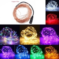 5m 50 LED fil de cuivre noël chaîne extérieur DC12V fée de lumière