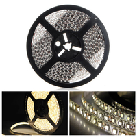 5m 600 LED 3528 Imperméable Blanc Chaud 12V de Lumière de Bande Flexible