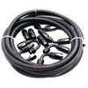 5M AN8 Nylon Carburant tressé en acier inoxydable Carburant 0% / 45 ° / 90 ° / 180 °