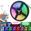 5M DC12V LED Strip Light 5050 RGB Rope Lampe à langer flexible avec télécommande pour TV Chambre Party Home Led Streifen
