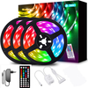 5M RGB 5050 SMD LED Kit de bande lumineuse IP65 Barre lumineuse intérieure et extérieure étanche avec télécommande infra