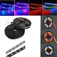 5M WS2812B 5050 RVB non imperméable 300 LED Bande lumineuse Dream Color Change Individuel Adressable DC 5V