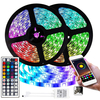 5m/10m/15m/20m RGB LED Bande lumineuse IP65 Étanche IR Contrôleur et contrôle APP