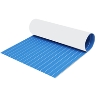 5mm / 6mm 1200x2400mm Blue White EVA Foam Boat Flooring Faux Teck Decking Sheet Pad