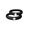 5MM Colorful environnement anneau de silicone strass couple anneaux cadeau de mariage pour les hommes pour les femmes