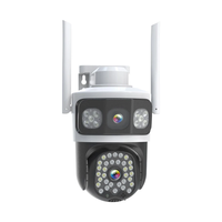 5MP Dual-Lens 3 Screens WIFI IP Camera 360-Degree Viewing Smart AI Motion Tracking IP66 Waterproof Two-Way Audio EU Plug
