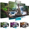 5P Impression Sur Toile Moderne Image Mur Art Décorations Maison Zen Paysage Peinture