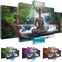 5P Impression Sur Toile Moderne Image Mur Art Décorations Maison Zen Paysage Peinture