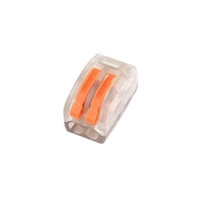 5Pc 2/3/4/5 broches connecteur de fil de câble électrique de bornier à ressort Transparent
