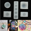 5pcs / set moule en silicone demi-rond pour bijoux en résine époxy artisanat décoratif