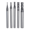 5pcs 1-5mm carbure monobloc fraise droite 4 flûte fraiseuse CNC outil noir