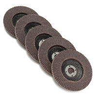 5pcs 100mm 4 pouces 80 Grit Flap disque de ponçage roue de meuleuse d