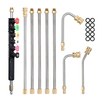 5pcs 1/4 pouce laveuse à haute pression extension lance de lance de pulvérisation avec buse et joint torique