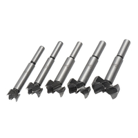5Pcs 15-35mm Forstner Forets Set Charnière Trou Cutters Bois Travail Trou Cutters