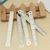 5pcs 15cm Double Côté en Acier Inoxydable Mesure Règle Droite Argent Métrique