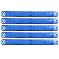 5pcs 172mm 12 LED Side Maker Light Bar Light Strip 12-24V pour camion remorque camion