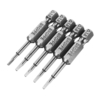 5pcs Δ1.8 50mm bits de tournevis ensemble 1/4 pouce hexagonale magnétique Triangle tournevis