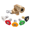 5pcs 2, 0 GPM haute pression buse de pulvérisation de buse de pulvérisation avec connecteur 1/4 pouce raccord rapide 4500