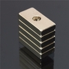 5pcs 20x10x4mm N35 puissants aimants néodyme cubo de rares de la terre aimants avec trou 4mm