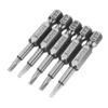 5pcs Δ2.3 1/4 pouce Hex Magnetic Triangle 50mm Jeu de tournevis