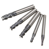 5pcs 2/3/4/5 / 6mm 4 flûte coupe-fraise en bout de tungstène