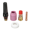 5pcs 3/32 Inch Stubby Gas Lens Kit pour Tig soudage 17 18 26 séries torches