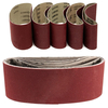 5pcs 457x75mm bande abrasive 60/80/100/120/240 grit bandes abrasives outil de polissage