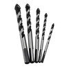 5pcs 5-12mm noir Triangle Foret Béton Verre Céramique Carrelage Marbre Foret Set