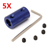 5pcs 5-8mm couplage daxe connecteur de moteur de coupleur de couplage rigide avec une clé