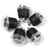 5pcs 6A / 250V 10A / 125V ON-OFF SPST Bouton rond Rocker switch manteau imperméable 2-PIN